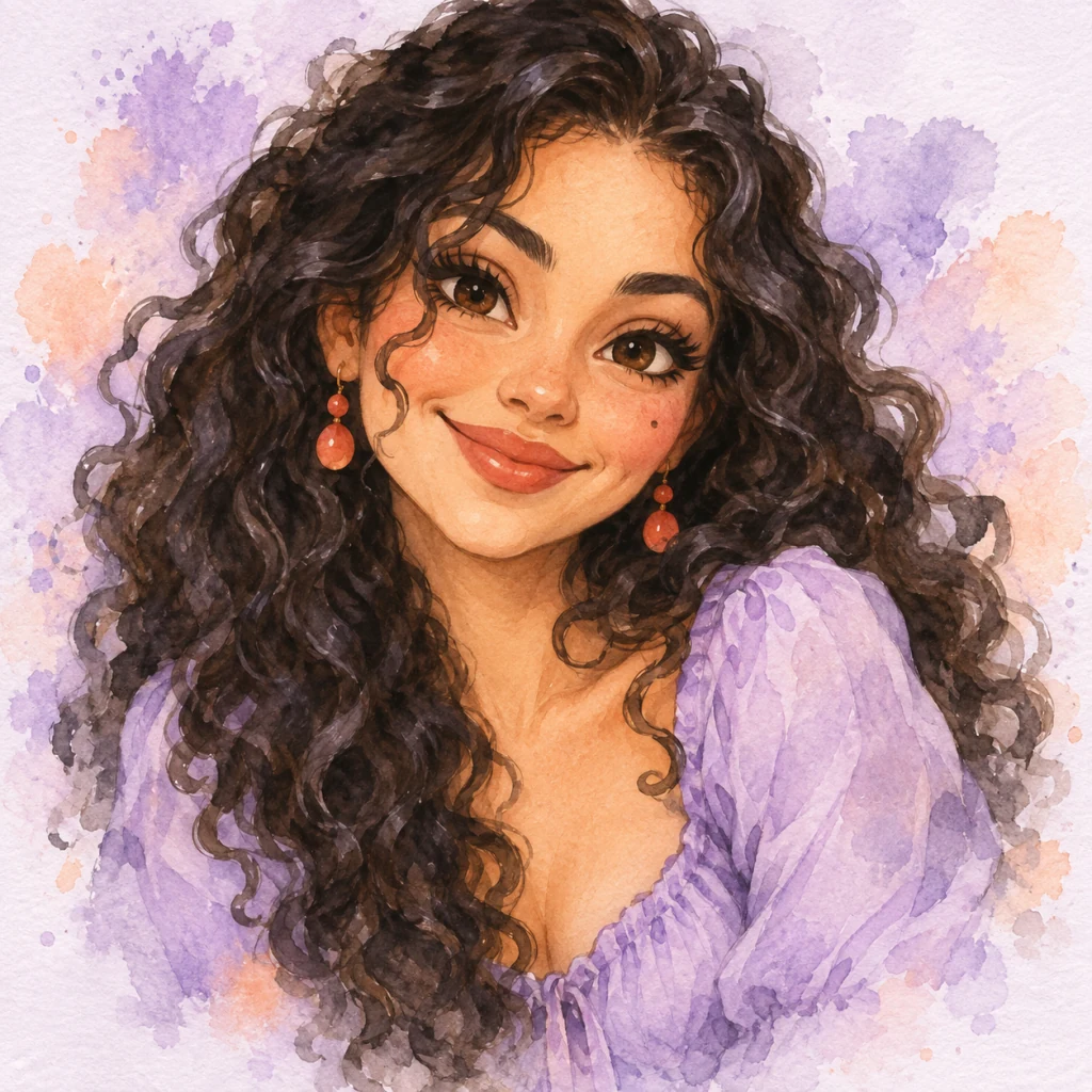 Watercolor Portrait illustration — Soft color and playful spirit